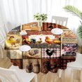thumbnail image 1 of Round Tablecloth 60x60 Inch Water Resistant Table Cover Waterproof Fall Tablecloth, 1 of 4