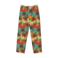 thumbnail image 4 of Xecao Colorful Hawaii Palms Men's Straight Lounge Pajama Pants: The Ultimate in Comfortable Sleepwear, 4 of 9