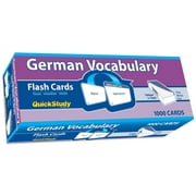 German Vocabulary Flash Cards - 1000 cards : a QuickStudy Reference Tool (Cards)