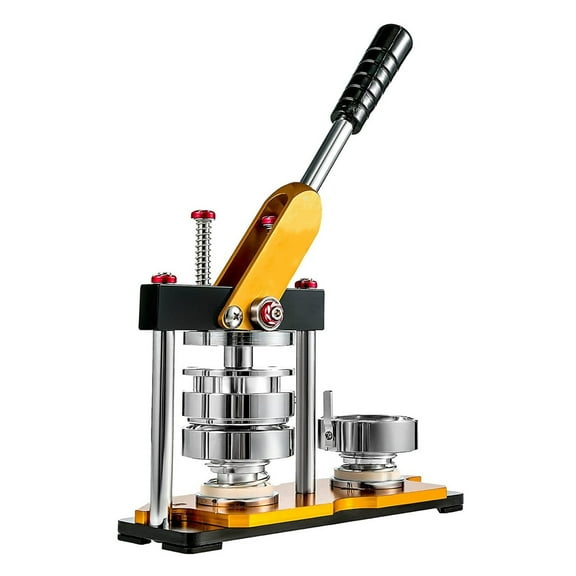 DIY Badge Maker Press Machine 25-75MM Badges Set With 100Pcs Button Parts Circle Cutter,Badge Button Maker Machine ,Widely Use
