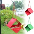 thumbnail image 5 of sruoe Bird Feeder, Hanging Bird Feeders Outdoor, Weatherproof Open Platform Bird Feeders, Decoration Wild Feeders for Outside, Garden, Patio, Yard, Deck, Iron, 5 of 5