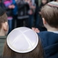 thumbnail image 3 of MOMOJIA Stylish Kippah Hat For Men And Women Soft Polyester Material Perfect For Synagogue Or Casual Wear, 3 of 10