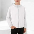 thumbnail image 5 of Kctiaxy 9-10 Years Children's Sun Protection Jacket Boys Girls Zipper Sun Protection Long Sleeve Shirts Casual Color Blocked Outdoor Breathable Sun Shirt Hoodies, 5 of 9