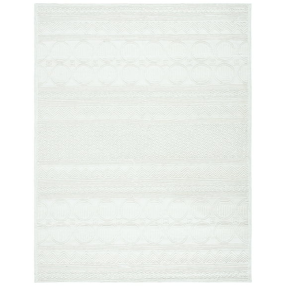 SAFAVIEH Trace Avaline Geometric Area Rug, Ivory, 8' x 10'