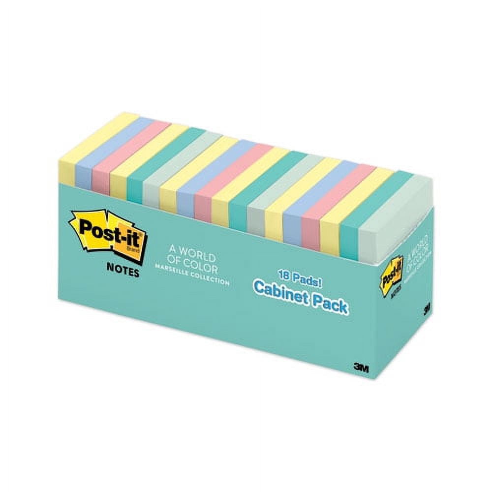 Original Pads In Marseille Colors, Cabinet Pack, 3 X 3, 100 Sheets/pad, 18 Pads/pack | Bundle of 5 Packs