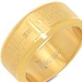 thumbnail image 3 of Steeltime Unisex 18K Gold Plated Stainless Steel "I Can Do All Things Through Christ Who Strengthens Me" Ring Band, 3 of 3