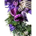 thumbnail image 5 of Cross Wreath, Purple Floral Wreath, Easter Wreath, Religious Decor, 5 of 5