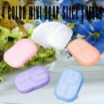 4 BoxesTravel Mini Soap Toilet Paper Outdoor Disposable Hygiene Soap