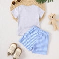 thumbnail image 4 of Toddler Clothes for Boys Baby Shorts CLothes Set Kids Summer Elastic Printed Short Sleeve Casual 0 6 12 18 24 Months 2T 3T Outfit Outfits 2PCS, 4 of 7