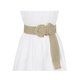 thumbnail image 4 of Cinturones anchos tejidos para mujer de talla grande INSPIRE CHIC con hebilla gruesa beige 114cm, 4 of 4