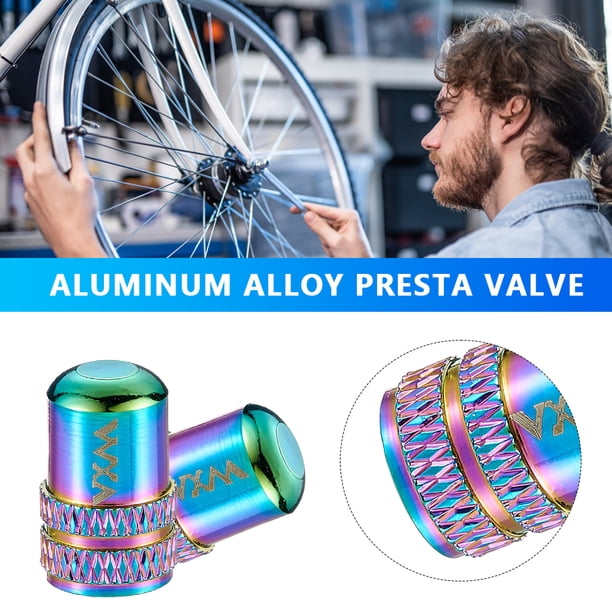 10 Uds. Accesorios de cubierta de válvula de rueda de bicicleta tapa de válvula Schrader para bicicleta de carretera MTB