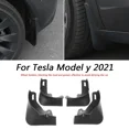 thumbnail image 3 of 4pcs Car Mud Flaps Front Rear Splash Guards Mudguard for Tesla Model Y 2021 - Matte Black Auto Accessories, 3 of 5