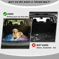thumbnail image 4 of FOR U DESIGNS Shark Lightning Flame Print Car Trunk Mat for Truck SUV All Weather Cargo Liner Non-Slip Durable Rear Trunk Protection for Outdoor Activities, 4 of 7