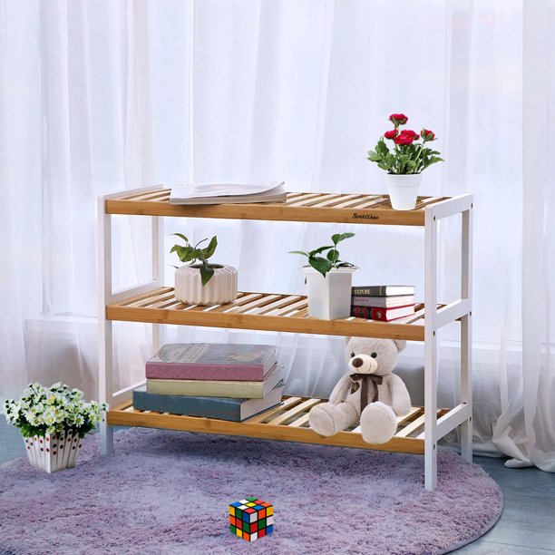 Étagère à chaussures extensible, 30P x 45L x 106H centimètres