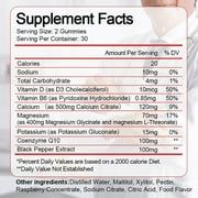 Magnesium Glycinate Gummies 400mg - Sugar Free Magnesium Glycinate Supplement - for Relaxation, Stress, and Sleep for Adults - 60 Raspberry Gummies(2 Pack)