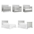 Evolur Santa Fe 5in1 Convertible Crib in Antique Mist, Greenguard