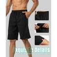 thumbnail image 3 of Men Swim Trunks with Compression 9 Inches Breathable Liner Quick Dry Zipper Pockets Swimming Bathing Summer Beach Shorts for Board Beach Gym Running, 3 of 7