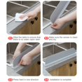 thumbnail image 3 of Kitchen Sink Splash Guard Washable & Reusable Island Sink Board Housewarming Gifts - Gray, 3 of 6