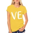 thumbnail image 5 of Baqcunre Valentine'S Day Shirts For Women Men And Women With With Love Printed Couple T Shirt Short Sleeve Top(Yellow XS-4XL),Womens Tops Graphic Tees For Women Shirts For Women Womens Tops, 5 of 7