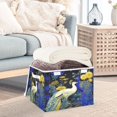 thumbnail image 4 of Iauyy Large Storage Box with Lid - Foldable Home Storage Bins for Clothes Toy Holiday Decor, Peacock (42*32*30cm), 4 of 6