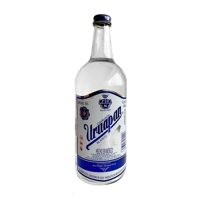 Pack de 4 Charanda Uruapan Blanco 940 ml