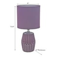 thumbnail image 2 of Lampe De Table En Céramique Avec De L'Ombre Meridian Purple, 2 of 3