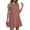 Pink, variant on Women's Summer Casual Dress Round Neck Sleeveless Ruffle Tank A Line Beach Wear Comfortable Flowy Outfit Womens Casual Trendy Midi Dresses