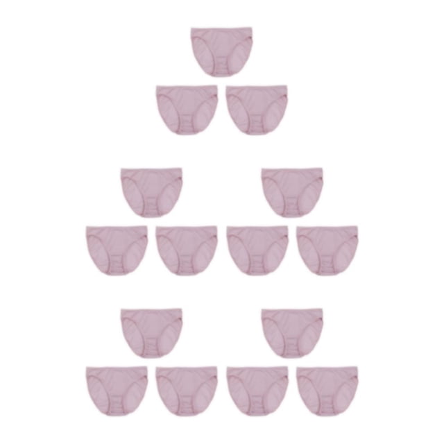Sonducket Bragas de seda de morera de 3 piezas, ropa interior de tiro medio, lencería, calzoncillos cómodos, sin costuras, para mujer, gris L Type2 NO2