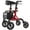 Red, variant on MAXWALK All-Terrain Rollator Walker for Seniors, 10" Rubber Wheels Foldable Walker with Padded Seat, Adjustable Mobility Walking Aid, Red
