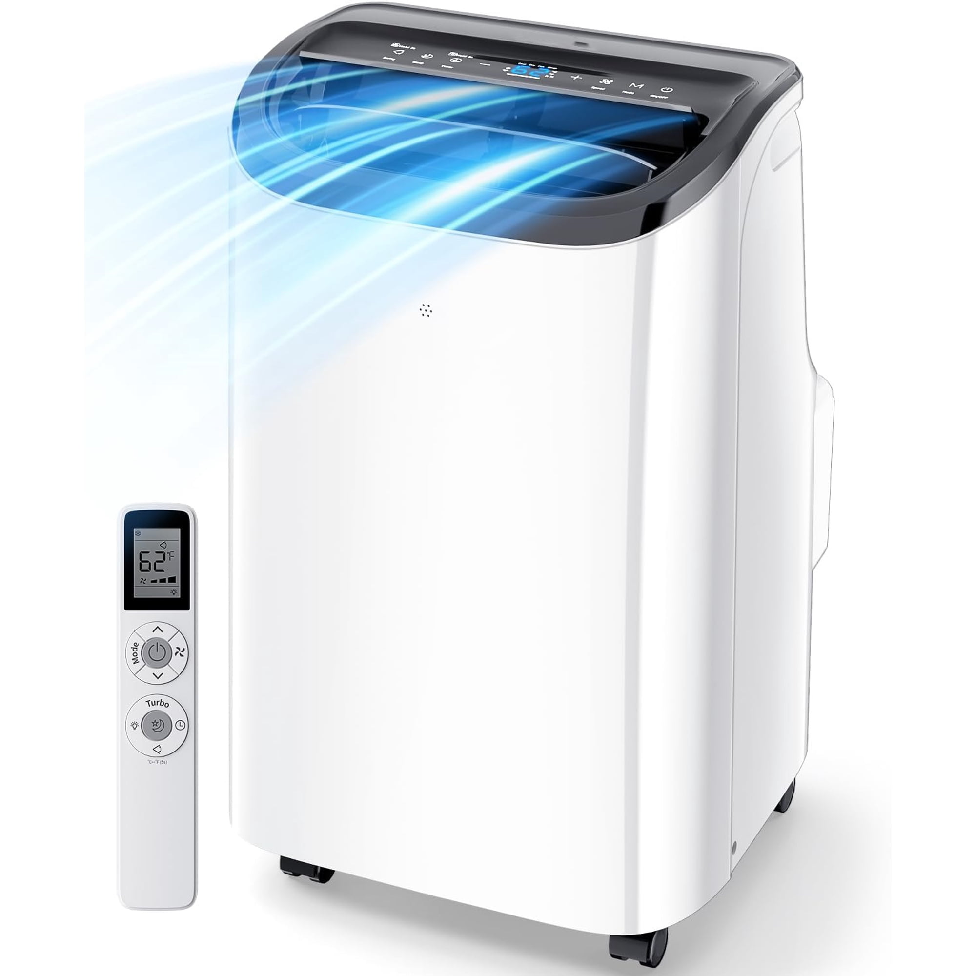 16000 BTU Inverter Portable Air Conditioner , Dual Hose Cooler for Rooms up to 850 Sq.Ft