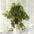 thumbnail image 3 of Nearly Natural Plastic 36" Vining Pothos Artificial Plant with Decorative Vase, Green, 3 of 3