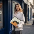 thumbnail image 6 of FORMRS 15"-15.6" Laptop Sleeve Protective Case Soft Carrying Quilted Computer Bag Cover, Sleeping Black Cat, 6 of 7