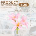 thumbnail image 2 of Uxcell 12 Pcs Flores Flotantes para Centros de Mesa, Cabezas de Flor de Lirio Falsas Rosas para Velas Flotantes, Relleno de Jarrones, Manualidades DIY, Decoración de Mesa para Fiestas y Bodas, 2 of 7