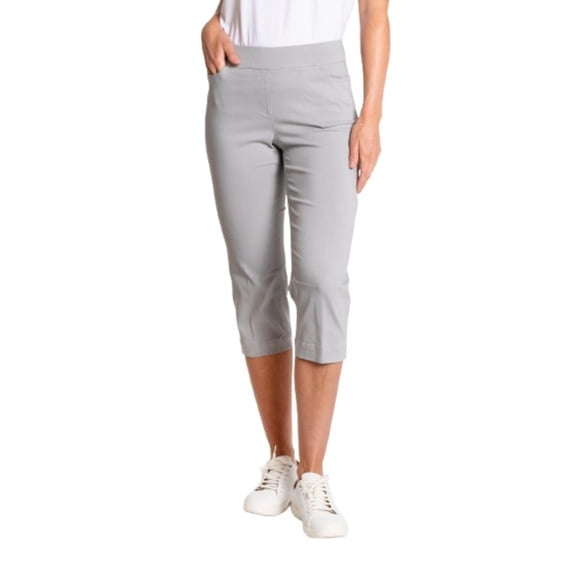 Slimsation Pull-On Wide Band Full-Length Sterling Pants Women 6