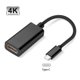 thumbnail image 1 of Adaptador compatible de tipo C a HDMI 4kx2k 30Hz 1080P Teléfono PC Cable de TV (Negro) Ndcxsfigh Nuevos Originales, 1 of 9