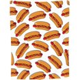 thumbnail image 6 of Hot Dog Food Throw Blanket Super Soft Warm Bed Blankets for Couch Bedroom Sofa Office Car, All Season Cozy Flannel Plush Blanket for Girls Boys Adults, 60"X50", 6 of 6