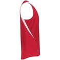 thumbnail image 5 of Holloway Sportswear XL Boys PR Max Track Jersey Scarlet/White 221235, 5 of 5