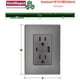 thumbnail image 5 of Contacto Doble Inoxium1X1U1BOxford 2Pzas USB A/USB C/Contacto Duplex 110/125-250VCA 15A 50/60Hz 5VDC 3A Plateado/Oxford, 5 of 5