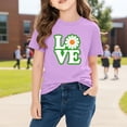 thumbnail image 5 of Xdegoge Kids Girls Daisy Love T-Shirt, Playful Flower-Inspired Graphic Tee for Toddlers and Teens, Lightweight Cotton for Comfort 3-10Y, 5 of 9