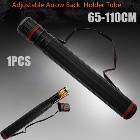 Anauto Hunting Back Quiver Shoulder Archery Arrow Pouch Bag Holder Case Tube With Belt Adjustable Telescopic Archery Target Quiver Holder Shoulder