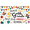 3A, variant on LUUFILx Colorful Fun Themed Banner with Monkey Rainbow Stars and School Elements Peace Out 5th Grade Next Stop Middle School Decoration Backdrop