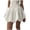 White, variant on Women's Sexy Solid Ruffle Mini Skirt Flirty Skater - Casual High Waist Short Party Skirt