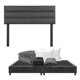 thumbnail image 1 of Box Base Cama King Size+Cabecera Logan Gris+Almohada Royal Twin+Protector Lux+Sabanas Royal+Edredon Homy, 1 of 7