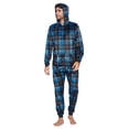 thumbnail image 2 of Ashford & Brooks Men's Adult Mink Fleece Hooded One-Piece Union Suit Pajamas, 2 of 5