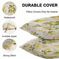 thumbnail image 4 of Waterproof Throw Pillow Covers Set of 2, 16x16 Inch Summer Lemons Decorative Pillowcases Outdoor Pillow Slip Cushion Covers Set for Couch Tent Retro Farmhouse Botanical Fruit Leaves, 4 of 7