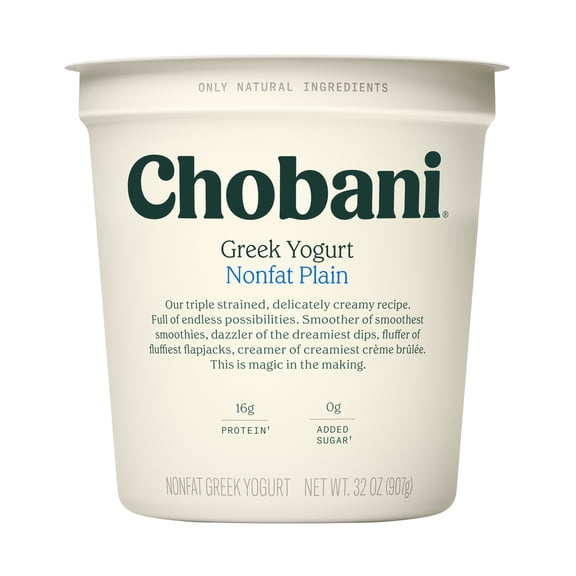 Yogurt Chobani griego non-fat plain 907 g