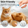 thumbnail image 5 of Pet Steam Brush for Dog & Cat - 3-in-1 Steam Grooming Brush for Shedding & Hair Removal - Self Cleaning Spray Comb with Mist for Long Haired Pets, Blue, 5 of 5