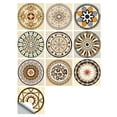 thumbnail image 2 of Wall Tile Vinyl Flower Wall Sticker tile decor; Mural Tile Decal Waterproof Self-Adhesive Tile Sticker, MZ-2-112, Medium, 2 of 8