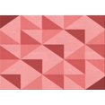 thumbnail image 1 of Ahgly Company Machine Washable Indoor Rectangle Transitional Light Coral Pink Area Rugs, 2' x 3', 1 of 7