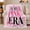 Pink Era, variant on Empowering Breast Cancer Awareness Warrior Heart One Day, Cozy Typography Art Scene, Warm Flannel Blanket for Living Room and Reading Nook, Art Lovers Thanksgiving Gift, Artistic Home Decor